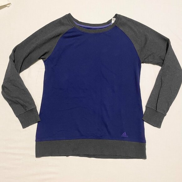 Adidas Climalite Cotton Long Sleeve Shirt Womens Size Large - Picture 1 of 15